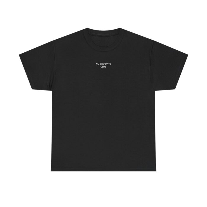 Black T-shirt with 'No Bad Days Club' classic logo