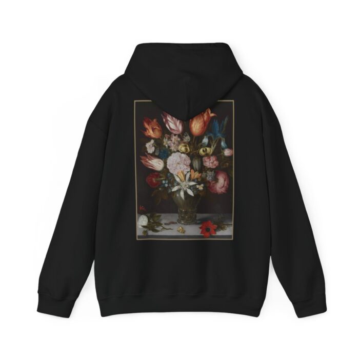 Flower black hoodie featuring the 'No Bad Days Club' logo in bold black letters on the front, displayed on a plain background.