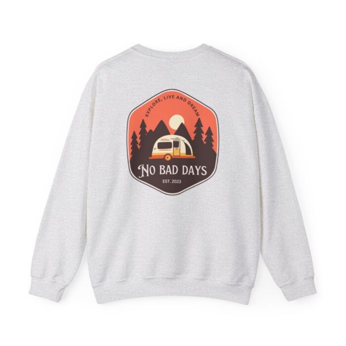 Forest freedom gray hoodie featuring the 'No Bad Days Club' logo in bold black letters on the front, displayed on a plain background