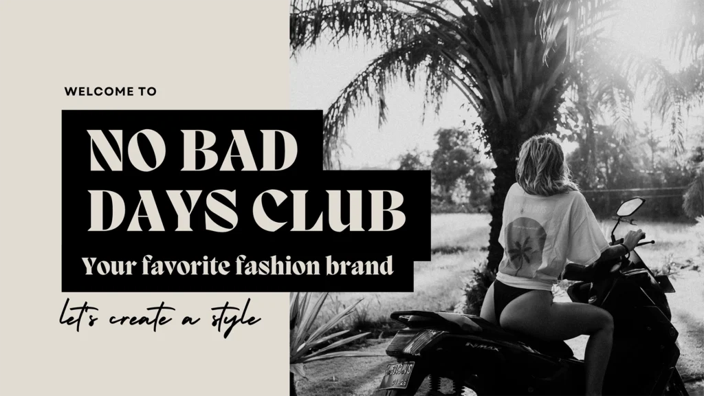 No Bad Days Club header photo vacation